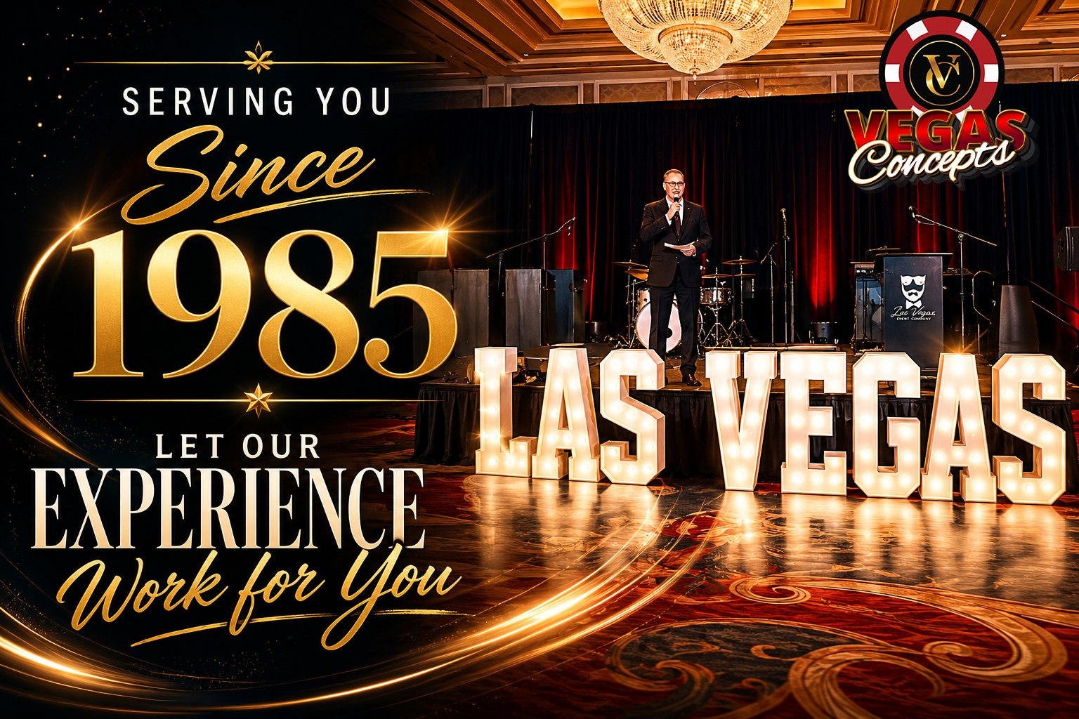 Vegas Concepts serving Dallas–Fort Worth events since 1985